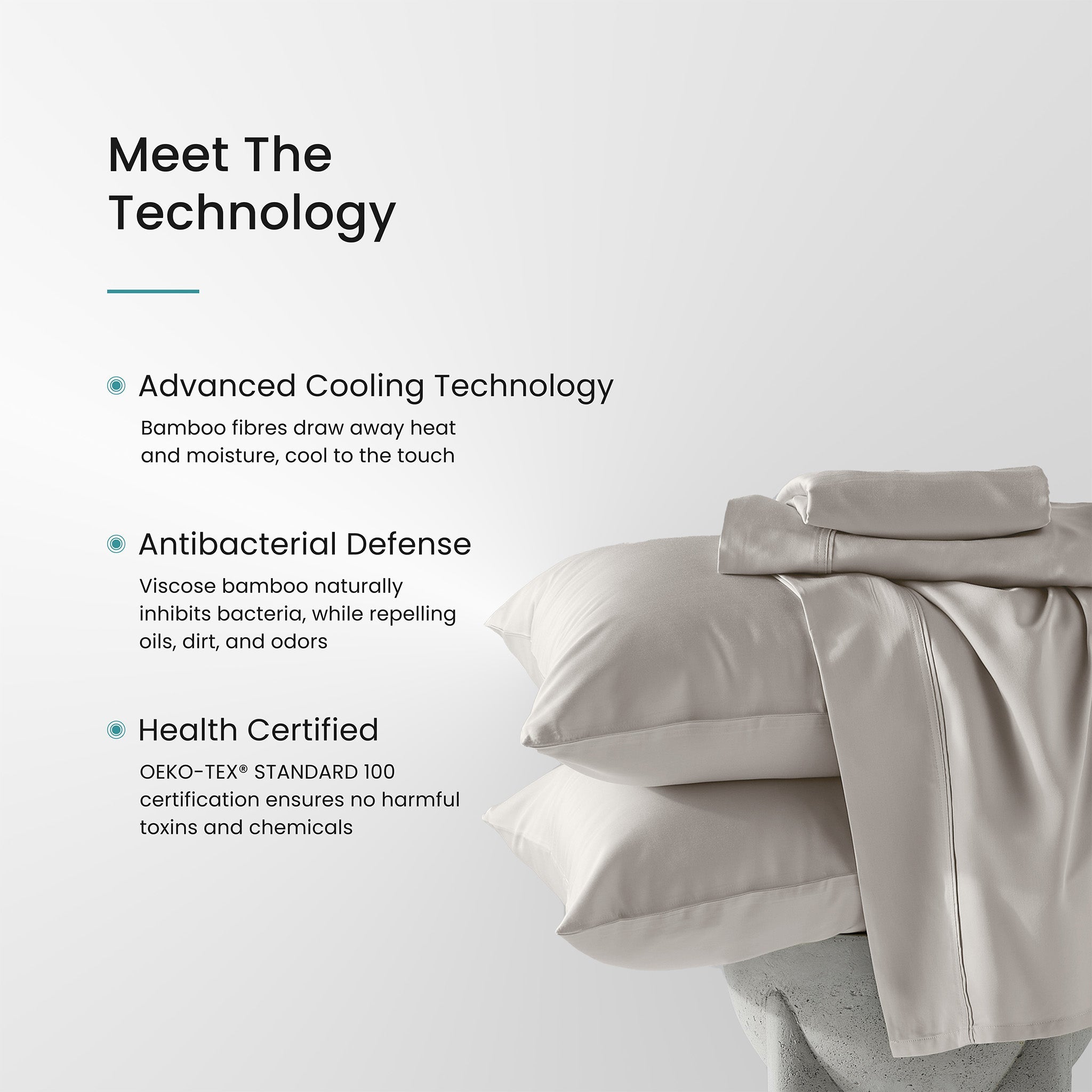 Iced Cooling Bamboo 3 Piece Sheet Set