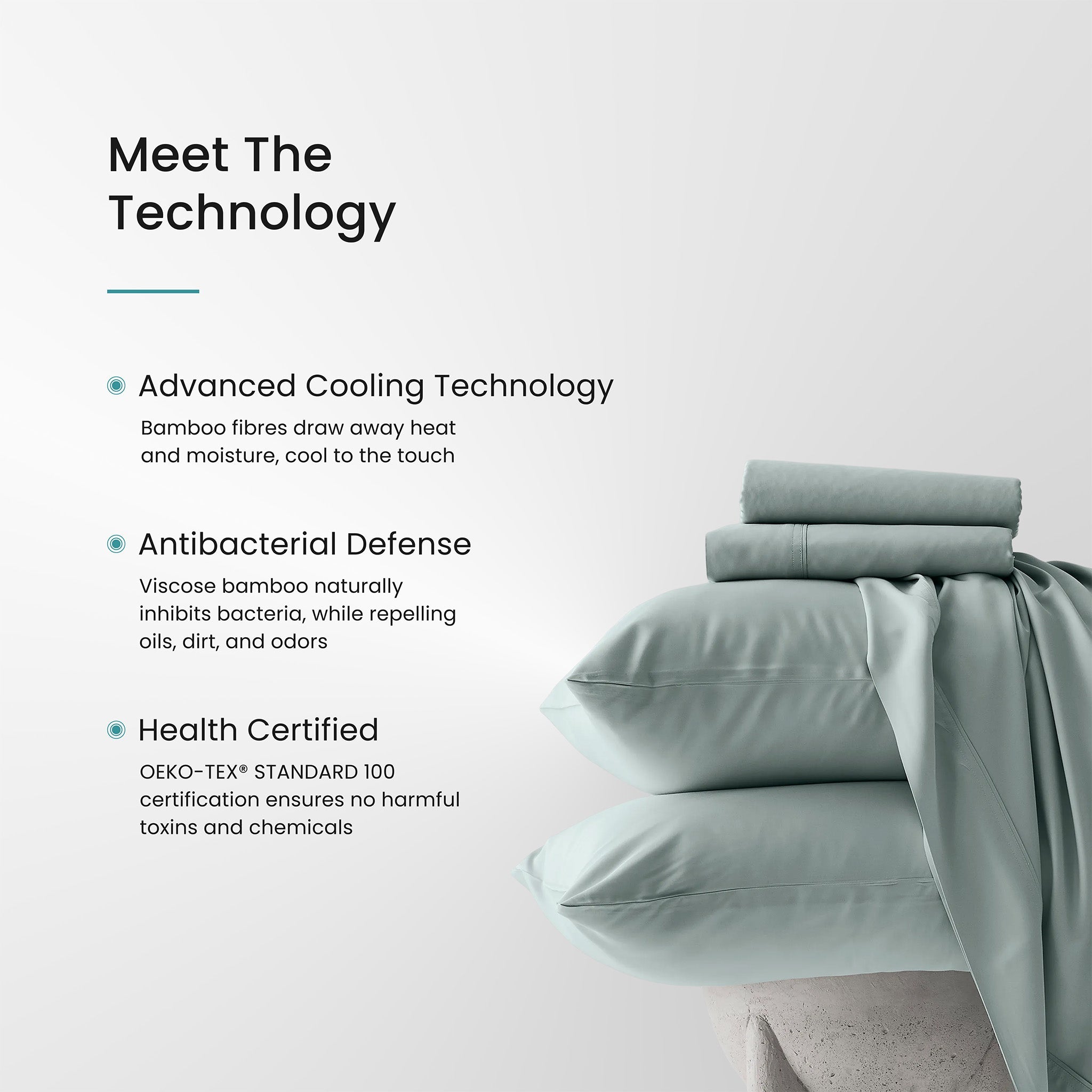 Iced Cooling Bamboo 3 Piece Sheet Set