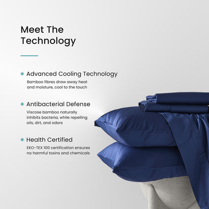 Iced Cooling Bamboo 3 Piece Sheet Set