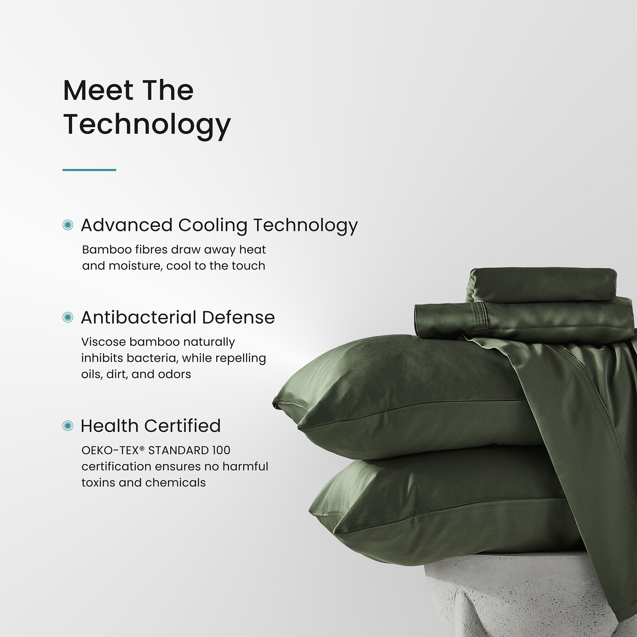Iced Cooling Bamboo 3 Piece Sheet Set
