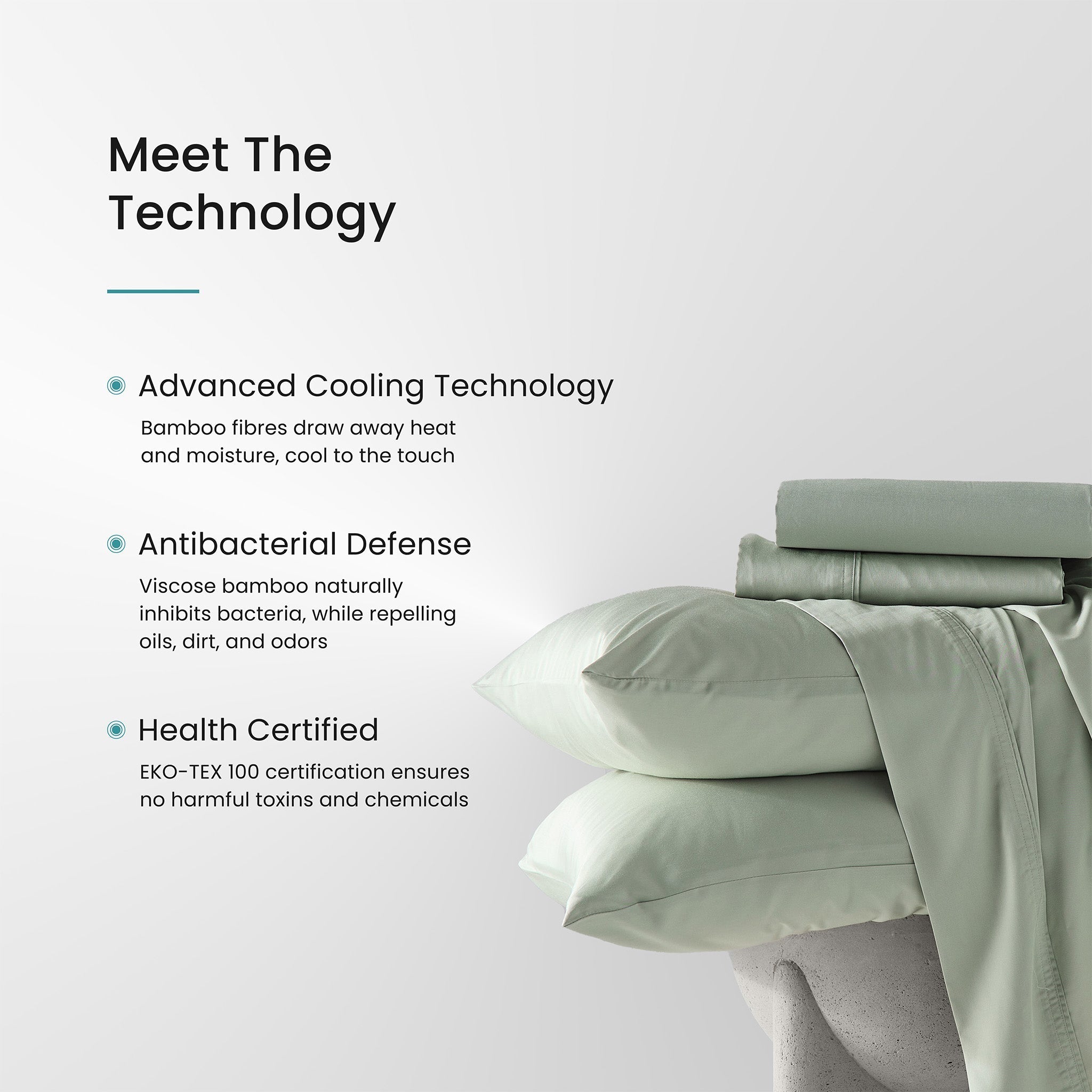 Iced Cooling Bamboo 3 Piece Sheet Set