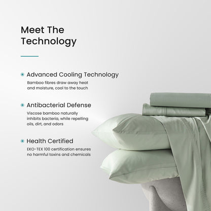 Iced Cooling Bamboo 3 Piece Sheet Set