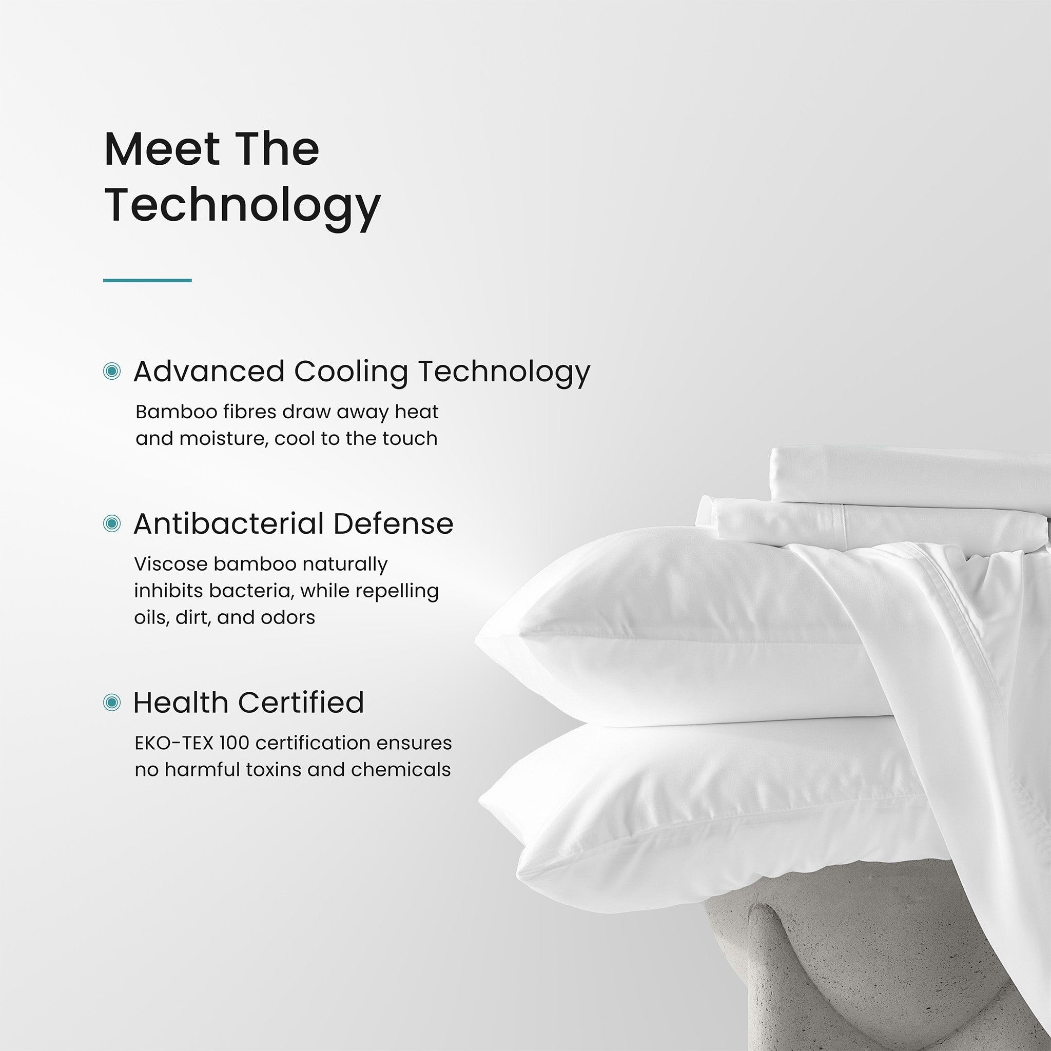 Iced Cooling Bamboo 3 Piece Sheet Set