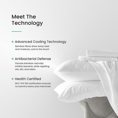 Iced Cooling Bamboo 3 Piece Sheet Set