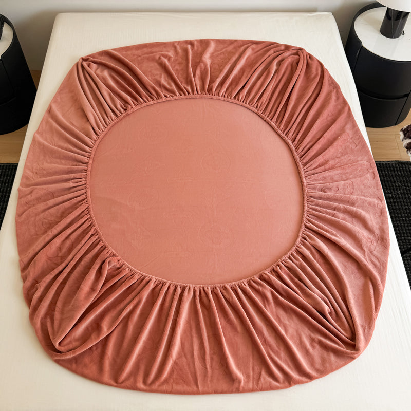 Monogram Luxe Fleece Fitted Sheet