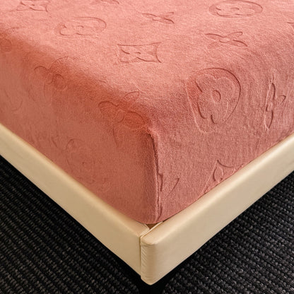Monogram Luxe Fleece Fitted Sheet