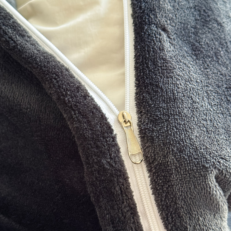 Monogram Luxe Fleece Fitted Sheet