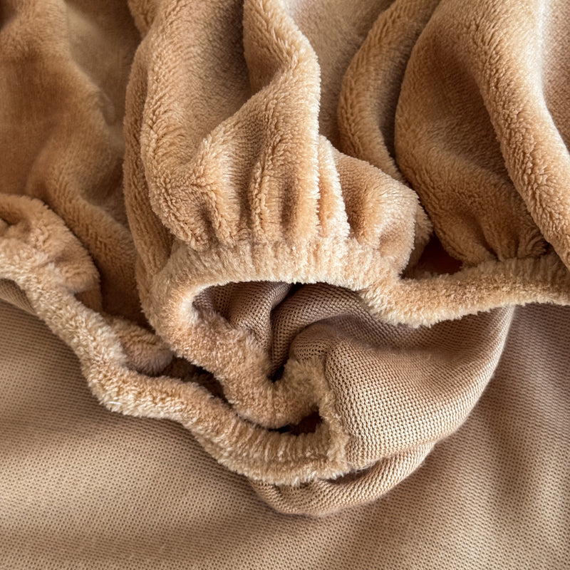 Monogram Luxe Fleece Fitted Sheet