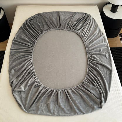 Monogram Luxe Fleece Fitted Sheet