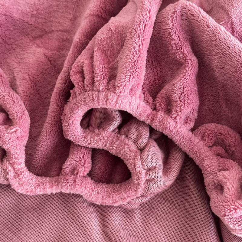 Monogram Luxe Fleece Fitted Sheet