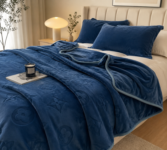 Monogram Luxe Milk Velvet Blanket