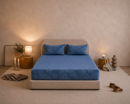 Monogram Luxe Fleece Fitted Sheet