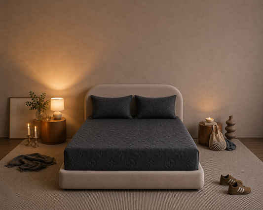 Monogram Luxe Fleece Fitted Sheet