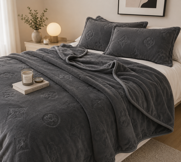 Monogram Luxe Milk Velvet Blanket