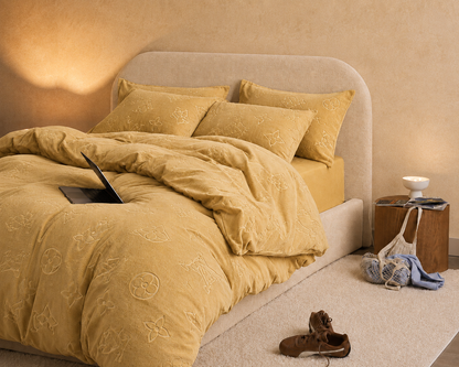 Monogram Luxe Milk Velvet 2-Piece Pillow Case