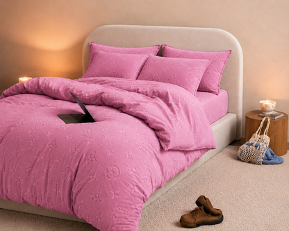 Monogram Luxe Milk Velvet 2-Piece Pillow Case