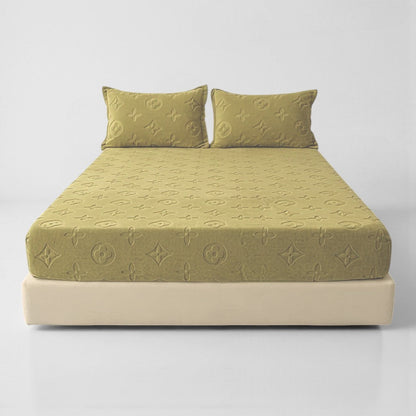 Monogram Luxe Fleece Fitted Sheet